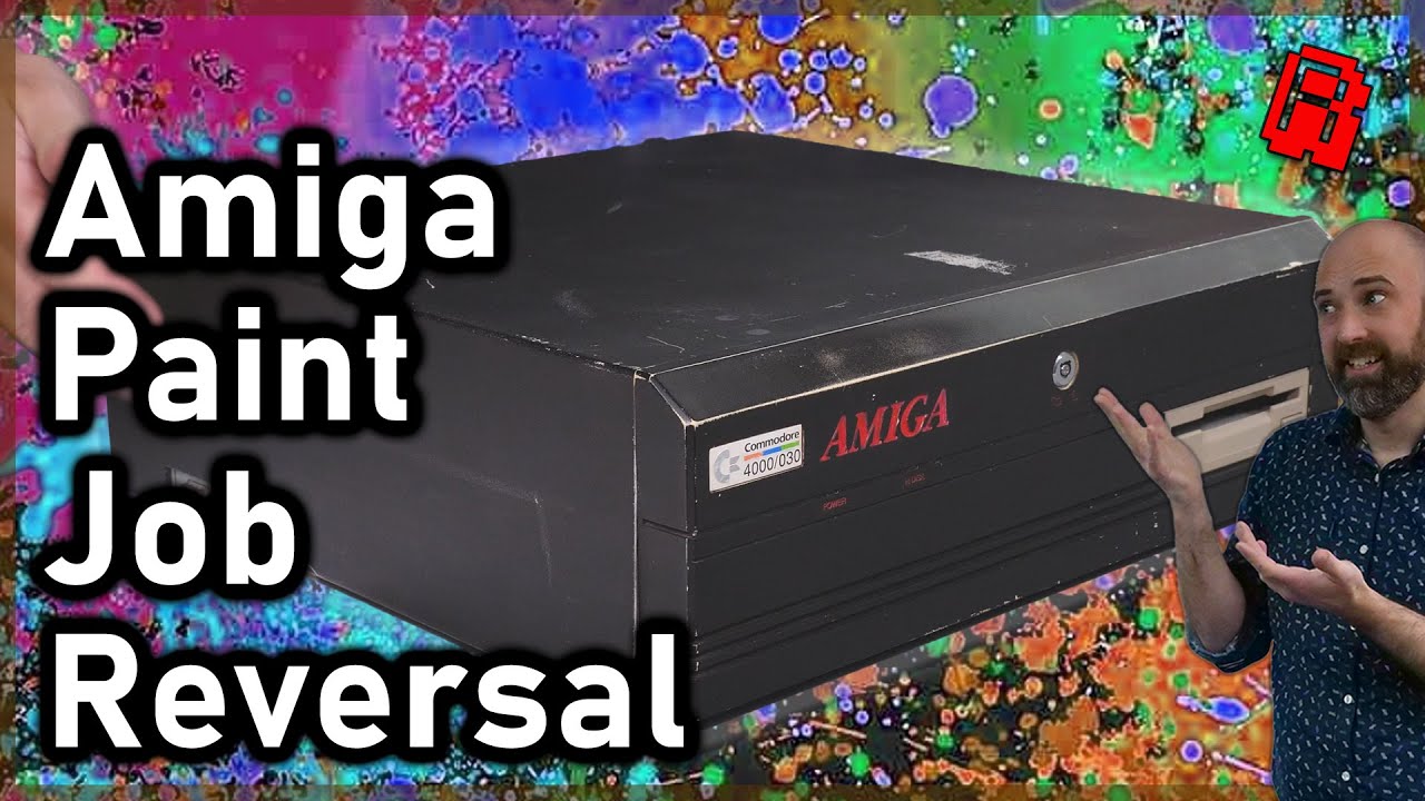 Will the Paint Come Off? #Amiga 4000 Back From Black Restoration | Trash to Treasure