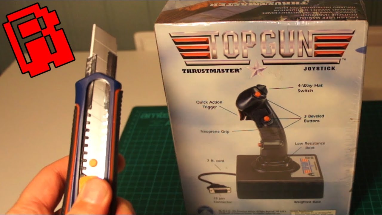Let's unwrap a new 1996 Thrustmaster Top Gun Joystick